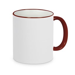 Toon details voor SUBLI Mug R&H 330 ml. - maroon Afbeelding van SUBLI Mug R&H 330 ml. - maroon