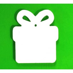 Toon details voor Subli Acrylglas Kerstkado 69 x 80 mm. - ornament dikte 3 mm. Afbeelding van Subli Acrylglas Kerstkado 69 x 80 mm. - ornament dikte 3 mm.
