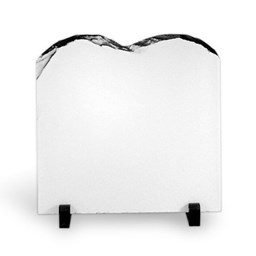 Toon details voor Subli Leisteen wit glans 20 x 20 cm. - double wave incl. 2 voetjes Afbeelding van Subli Leisteen wit glans 20 x 20 cm. - double wave incl. 2 voetjes