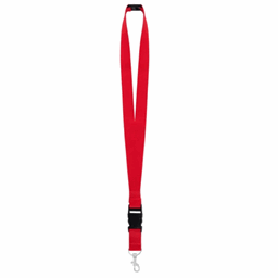 Toon details voor Subli Keycord rood - breedte 25 mm. met veiligheidssluiting Afbeelding van Subli Keycord rood - breedte 25 mm. met veiligheidssluiting