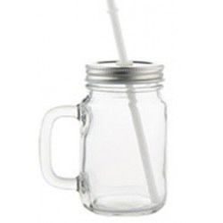 Toon details voor Subli Glas + deksel + rietje - formaat 7,5  x 13 cm. Afbeelding van Subli Glas + deksel + rietje - formaat 7,5  x 13 cm.