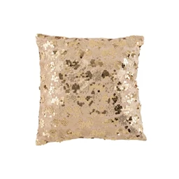 Toon details voor Subli Kussenhoes 40 x 40 cm. - wit / pailletten champagne Afbeelding van Subli Kussenhoes 40 x 40 cm. - wit / pailletten champagne