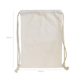 Toon details voor Subli Polylinnen Koordzak - formaat 30 x 40 cm. Afbeelding van Subli Polylinnen Koordzak - formaat 30 x 40 cm.