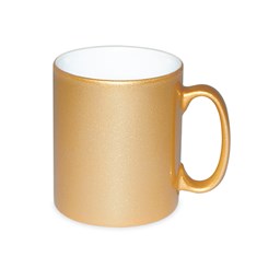 Toon details voor Subli Metallic Mug Gold - beker inhoud 330 ml. Afbeelding van Subli Metallic Mug Gold - beker inhoud 330 ml.