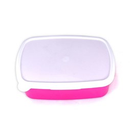 Toon details voor Subli Lunchbox roze - losse deksel 18 x 13 cm. Afbeelding van Subli Lunchbox roze - losse deksel 18 x 13 cm.
