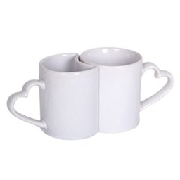 Toon details voor Subli Couple Mug - set 2 stuks passen in elkaar Afbeelding van Subli Couple Mug - set 2 stuks passen in elkaar