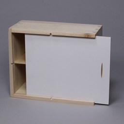 Toon details voor Subli Theedoos Hout 14 x 17 cm. - 4 vakken + klep Afbeelding van Subli Theedoos Hout 14 x 17 cm. - 4 vakken + klep