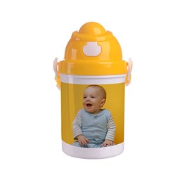 Toon details voor SUBLI Kinder Bidon geel - inhoud 400 ml. Afbeelding van SUBLI Kinder Bidon geel - inhoud 400 ml.