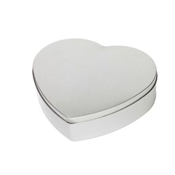 Toon details voor Subli Koekblik 183 x 170 x 47 mm. - zilver hartvorm met deksel Afbeelding van Subli Koekblik 183 x 170 x 47 mm. - zilver hartvorm met deksel