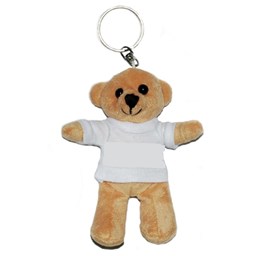 Toon details voor Pluche Sleutelhanger - Teddy Beer met shirt 2 Afbeelding van Pluche Sleutelhanger - Teddy Beer met shirt 2